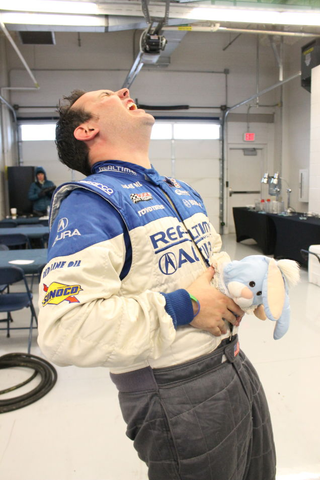 Illustration for article titled Racing Drivers With Easter Bunnies Are The Best Thing Ever